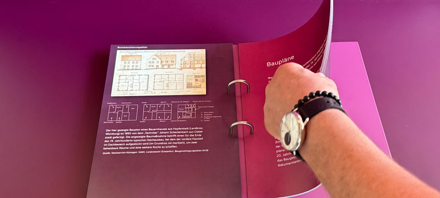 Freilandmuseum Bad Windsheim Ausstellungsraum – Buchdruck mit synthetischem Papier mit 250 my